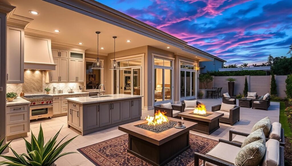 Kitchen renovation and outdoor living space